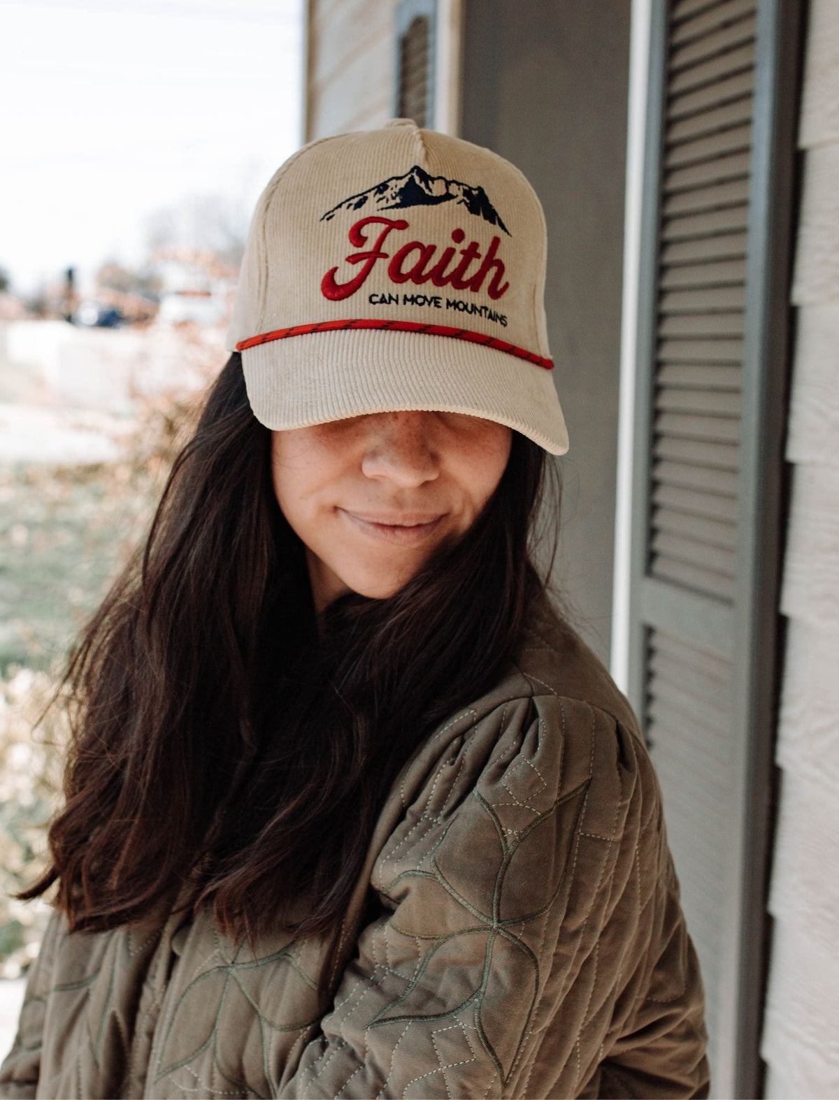 Faith Can Move Mountains Hat | Christian Baseball Cap Gift