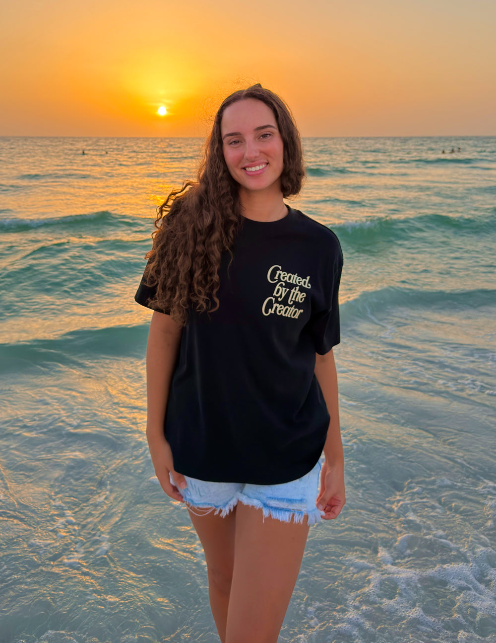 Christian Graphic Tee – Created by the Creator Faith T-Shirt