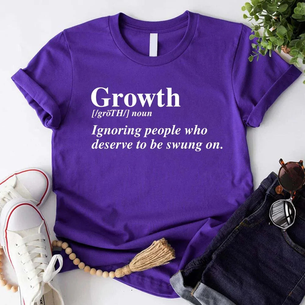 Growth Definition Tee | Motivational Unisex Graphic T-Shirt | Uplifting Gift