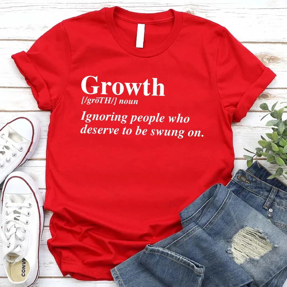 Growth Definition Tee | Motivational Unisex Graphic T-Shirt | Uplifting Gift