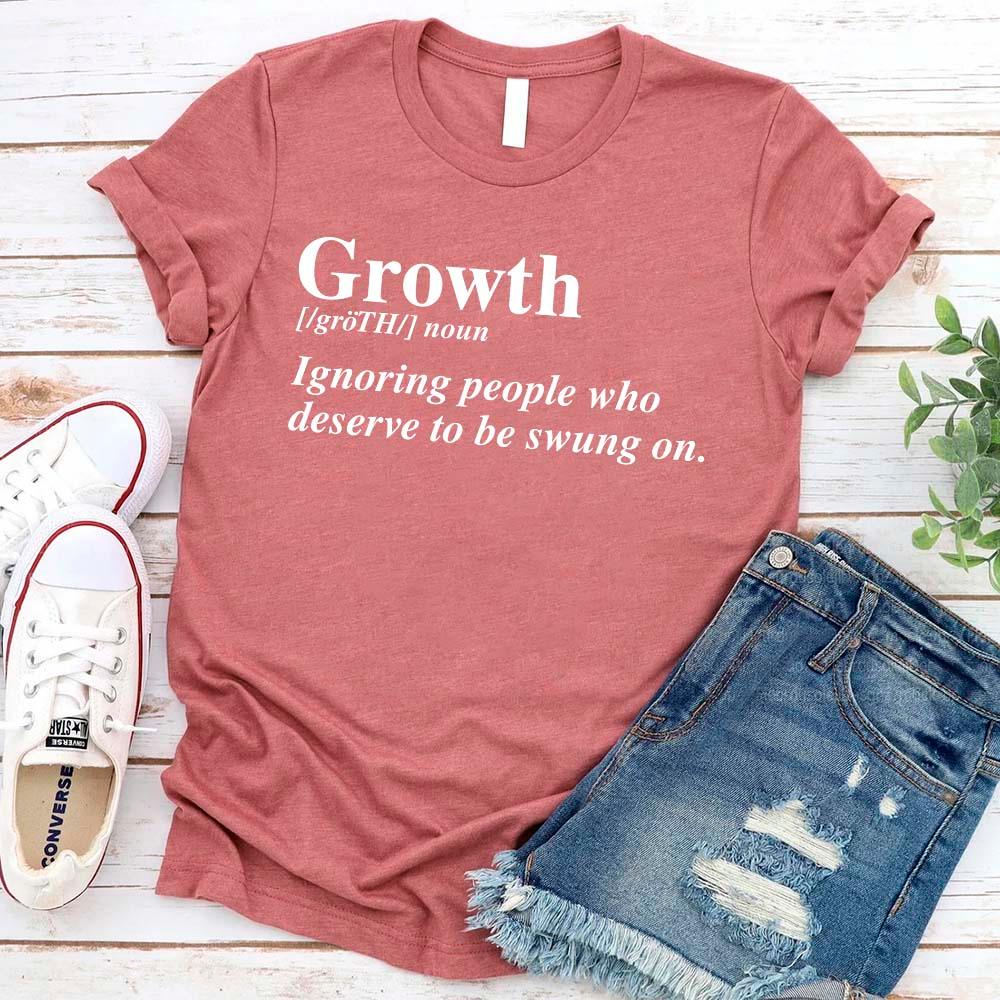 Growth Definition Tee | Motivational Unisex Graphic T-Shirt | Uplifting Gift