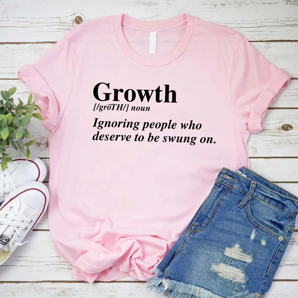 Growth Definition Tee | Motivational Unisex Graphic T-Shirt | Uplifting Gift