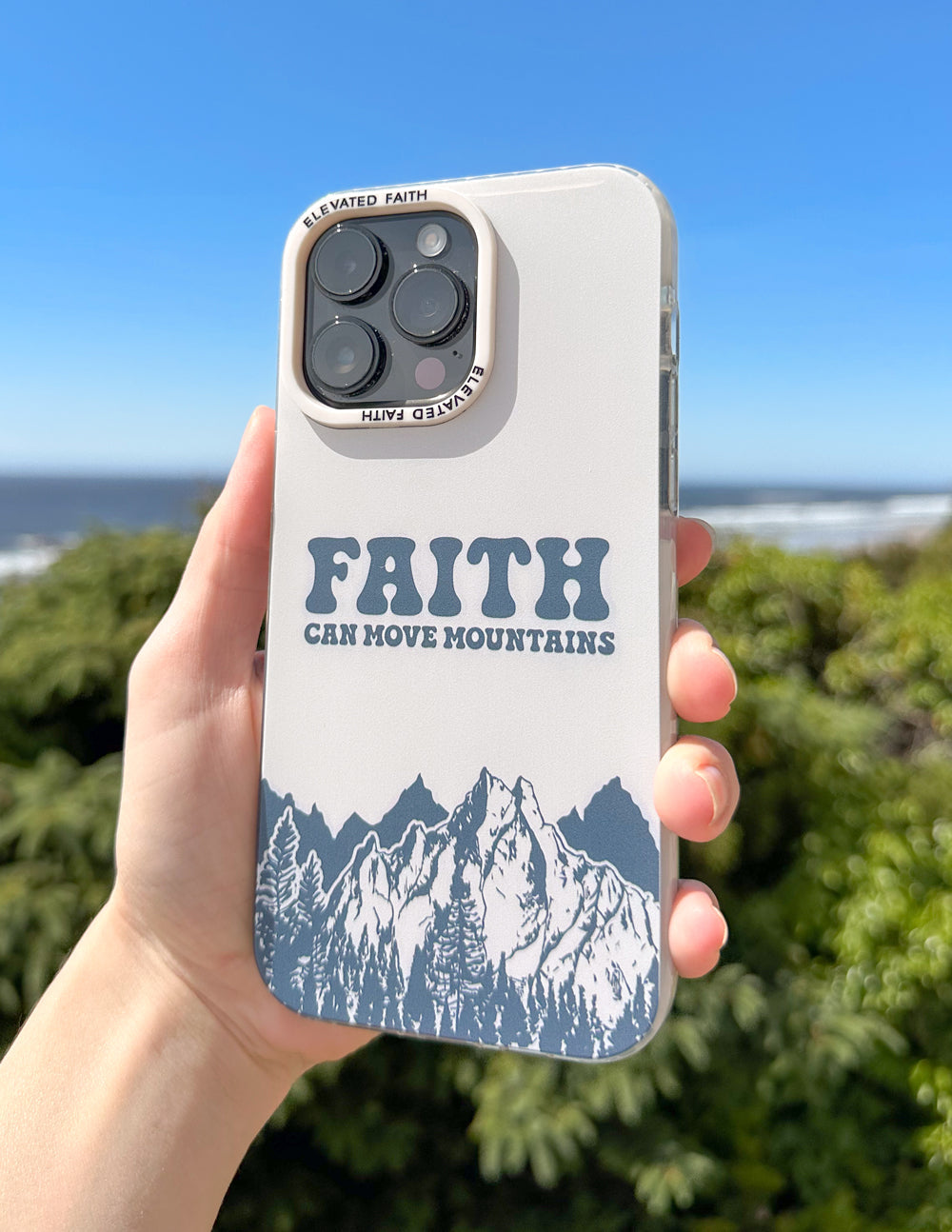 Faith Can Move Mountains Phone Case | Christian Gift for Believers