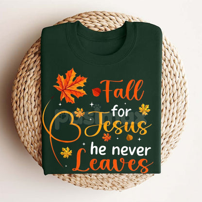 Fall For Jesus    T-Shirt  – Autumn Christian Women&