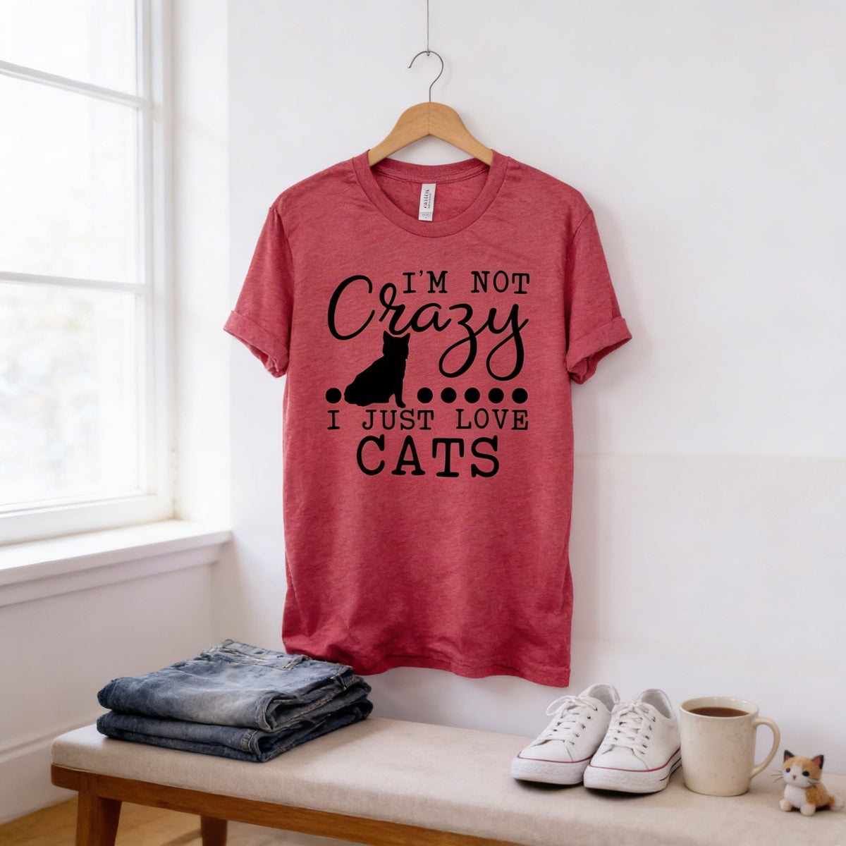 Cute Cat Funny Graphic Tee | Unisex Cat Lover T-Shirt | Funny Gift