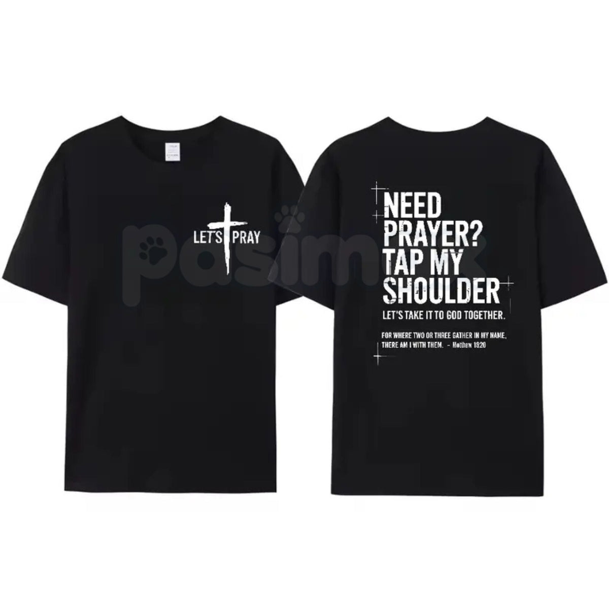 Need Prayer? Tap My Shoulder Tee | Christian Graphic T-Shirt