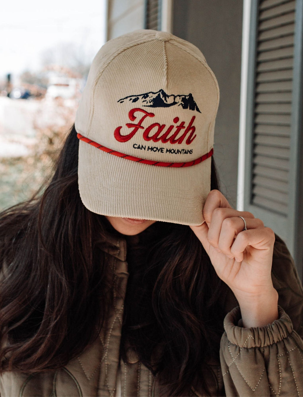 Faith Can Move Mountains Hat | Christian Baseball Cap Gift