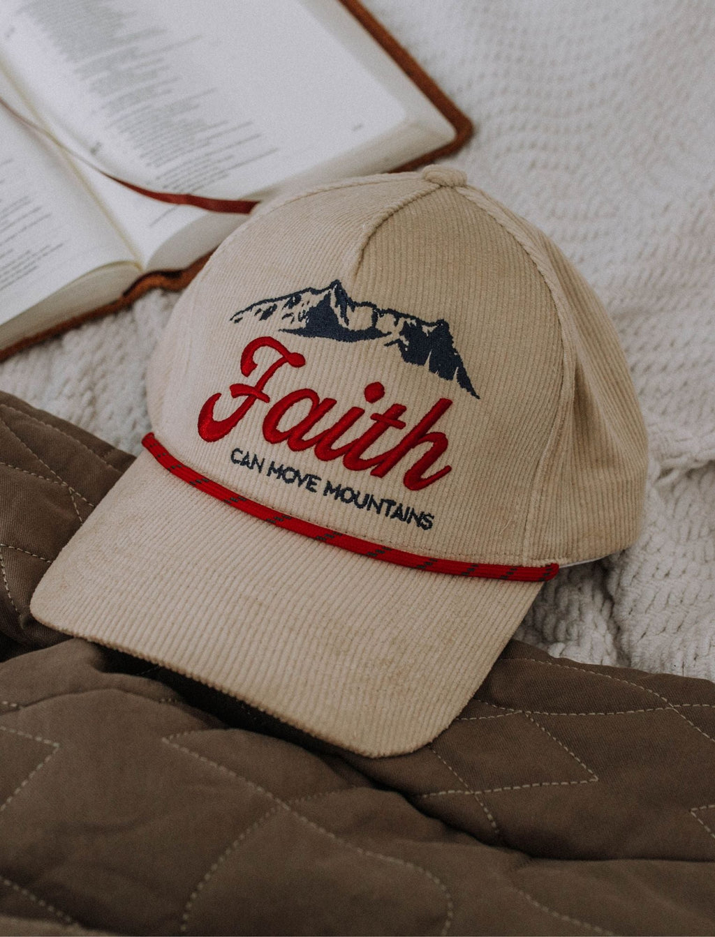 Faith Can Move Mountains Hat | Christian Baseball Cap Gift