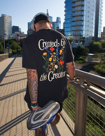 Christian Graphic Tee – Created by the Creator Faith T-Shirt