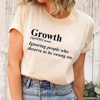 Growth Definition Tee | Motivational Unisex Graphic T-Shirt | Uplifting Gift