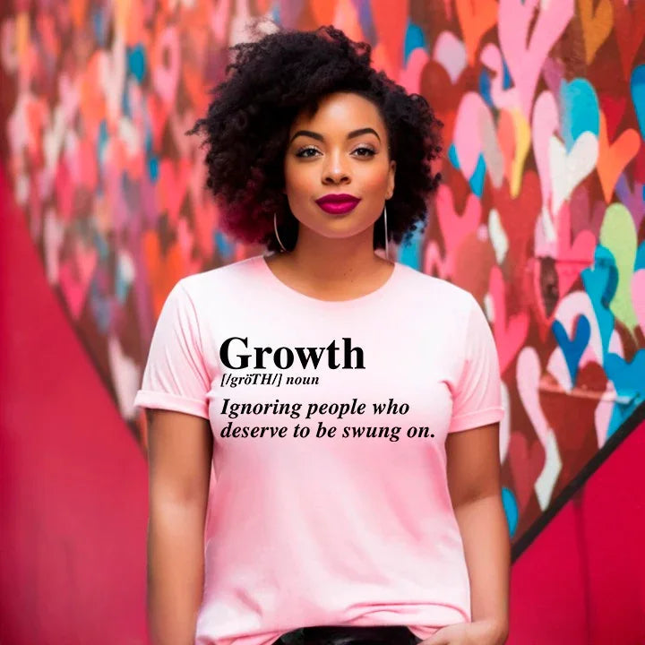 Growth Definition Tee | Motivational Unisex Graphic T-Shirt | Uplifting Gift