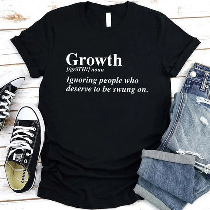 Growth Definition Tee | Motivational Unisex Graphic T-Shirt | Uplifting Gift