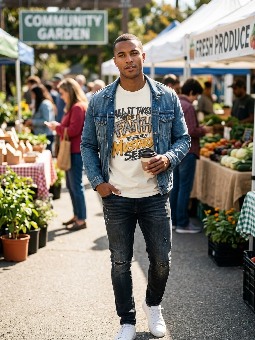 Mustard Seed Faith Tee – Matthew 17:20 Christian T-Shirt | Faith-Based Streetwear