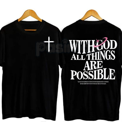 "With God All Things Are Possible" Men&