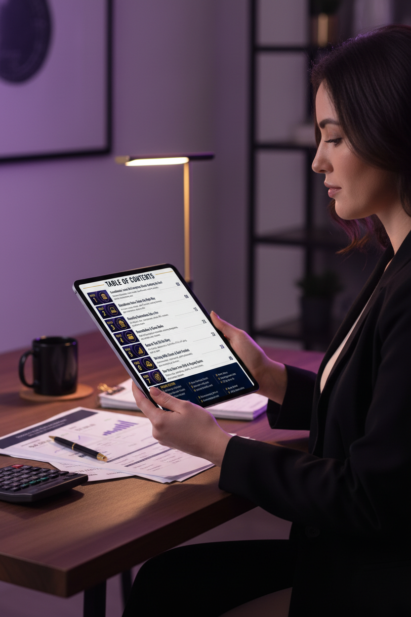 Bookkeeping Breakthrough on Tablet in Hand