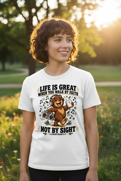 Faith Forward Lifestyle Tee Mockup