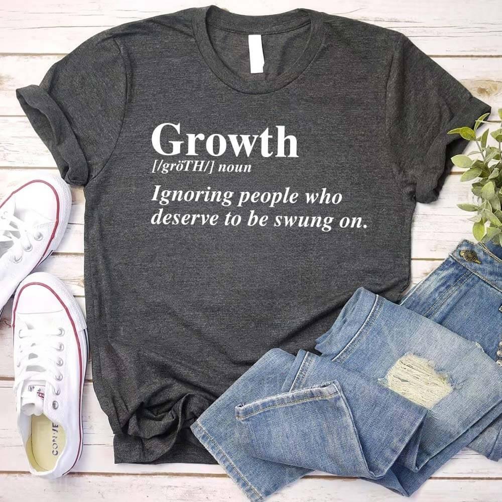 Growth Definition Tee | Motivational Unisex Graphic T-Shirt | Uplifting Gift