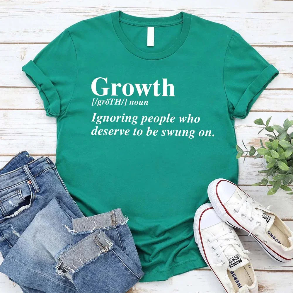 Growth Definition Tee | Motivational Unisex Graphic T-Shirt | Uplifting Gift