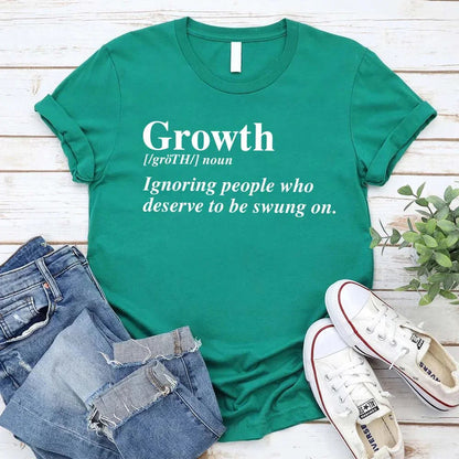 Growth Definition Tee | Motivational Unisex Graphic T-Shirt | Uplifting Gift