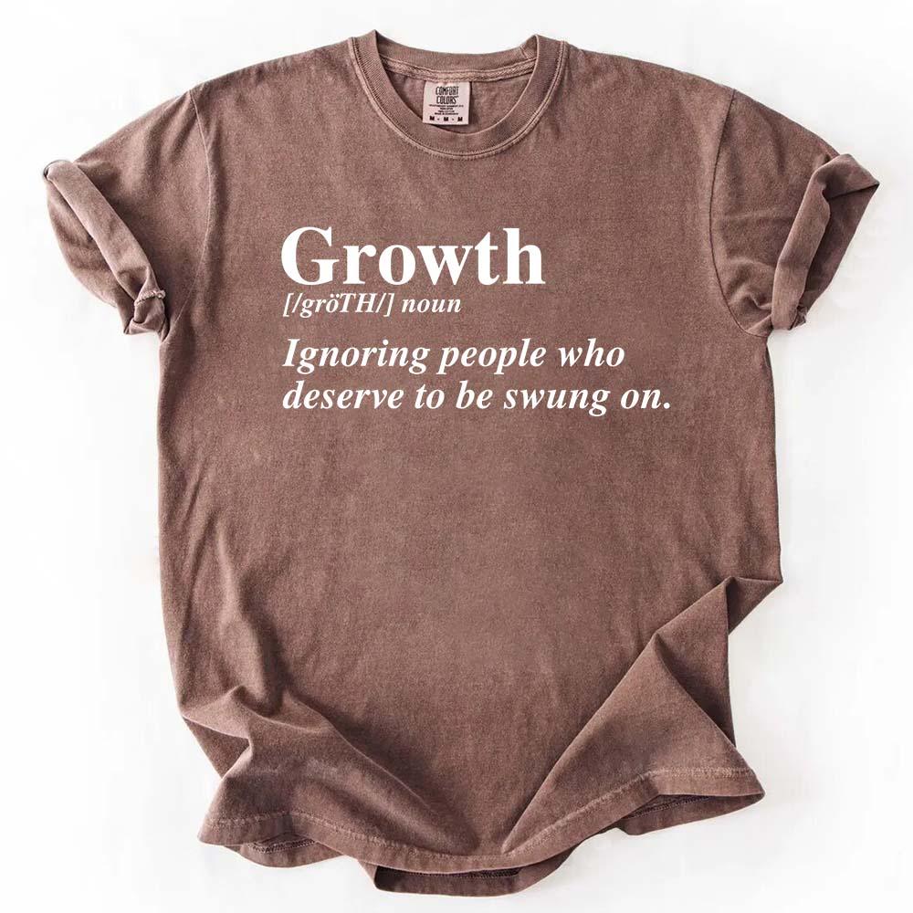 Growth Definition Tee | Motivational Unisex Graphic T-Shirt | Uplifting Gift