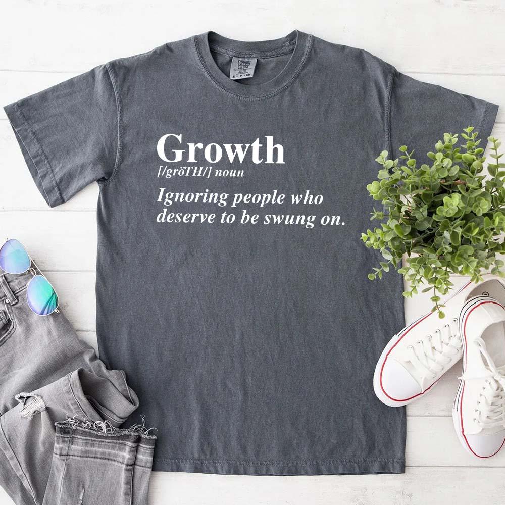 Growth Definition Tee | Motivational Unisex Graphic T-Shirt | Uplifting Gift