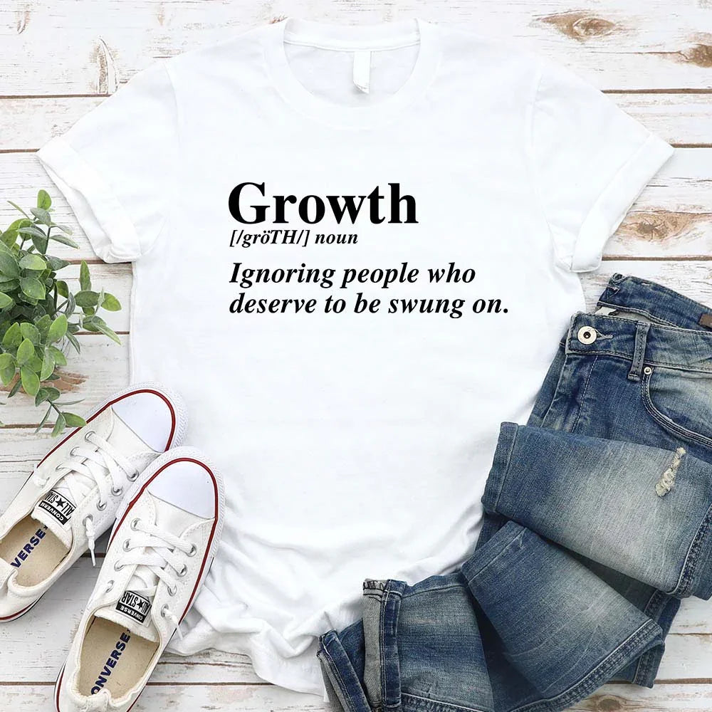 Growth Definition Tee | Motivational Unisex Graphic T-Shirt | Uplifting Gift