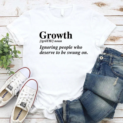 Growth Definition Tee | Motivational Unisex Graphic T-Shirt | Uplifting Gift