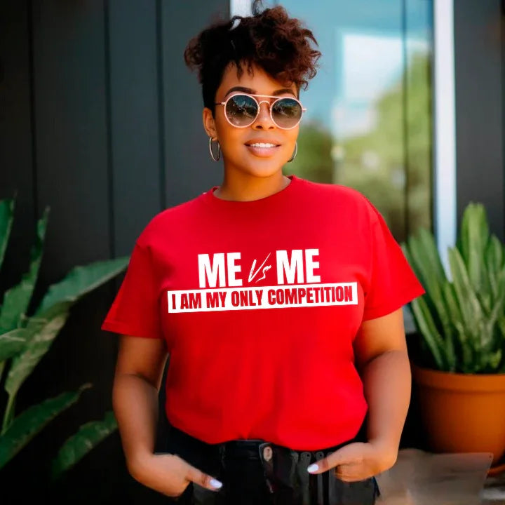 Me vs Me Tee | Motivational Unisex Graphic T-Shirt | Mindset Gift